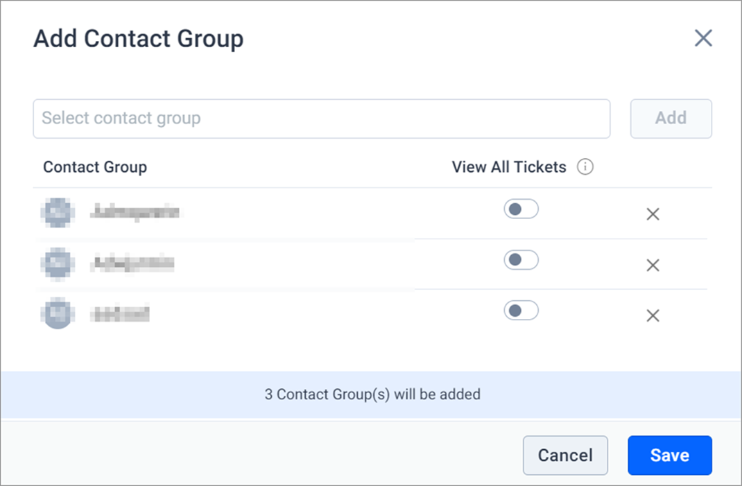Create a Contact Group Dialog
