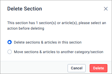 Delete Section
