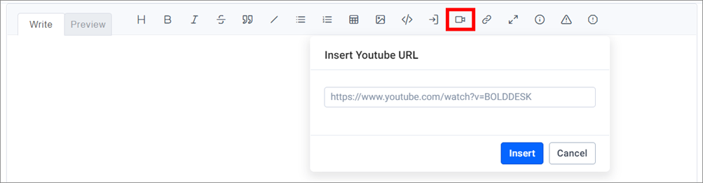 Insert Video Page